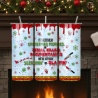 20oz Christmas Tumbler | Double Wall Insulated Skinny Cup w/ Straw