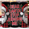 20oz Christmas Tumbler | Double Wall Insulated Skinny Cup w/ Straw