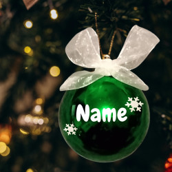 Personalized Christmas Baubles | Custom Name, Colour & Finish