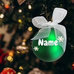 Personalized Christmas Baubles | Custom Name, Colour & Finish