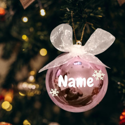 Personalized Christmas Baubles | Custom Name, Colour & Finish