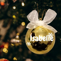 Personalized Christmas Baubles | Custom Name, Colour & Finish