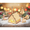 North Pole Village 3mm MDF Craft Kit - Laser Cut Christmas