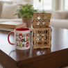 Artisan Laser-Cut MDF Mug Gift Box | 3 Designs | Keepsake