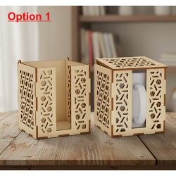 Artisan Laser-Cut MDF Mug Gift Box | 3 Designs | Keepsake