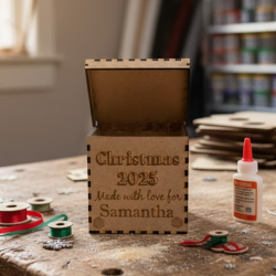 Custom Engraved Wooden Gift Box | Personalized Keepsake