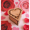 Personalized "10 Reasons Why I Love You" Wooden Heart Box