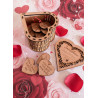 Personalized "10 Reasons Why I Love You" Wooden Heart Box