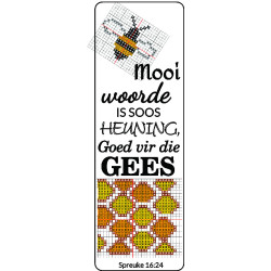 DIY Leather Cross-Stitch Bookmark Kit - Veg-Tan Laser Cut | Spreuke 16:24