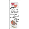 Handcrafted Veg Tan Leather Cross Stitch Bookmark Kit – God se Genade