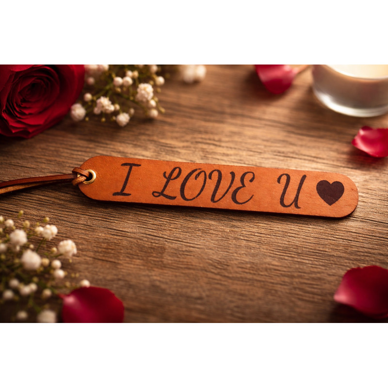 Handcrafted Engraved Leather Bookmark | Custom Veg-Tanned Leather Gift