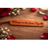 Handcrafted Engraved Leather Bookmark | Custom Veg-Tanned Leather Gift