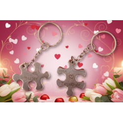 Personalized Puzzle Keyring Set | Engraved Gift South Africa