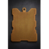 Wooden cat Cross Stitch Keyring Kit | Beginner Friendly Craft
