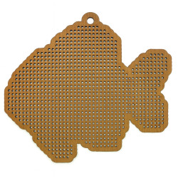 Wooden Fish Cross Stitch Keyring Kit | Beginner Friendly Craft
