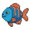 Wooden Fish Cross Stitch Keyring Kit | Beginner Friendly Craft