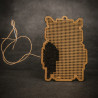 Wooden Owl Cross Stitch Keyring Kit | Beginner Friendly Craft
