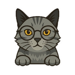 Wooden cat Cross Stitch Keyring Kit | Beginner Friendly Craft