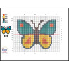 Wooden Butterfly  Cross Stitch Keyring Kit | Beginner Friendly Crafts
