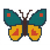 Wooden Butterfly  Cross Stitch Keyring Kit | Beginner Friendly Crafts