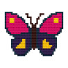 Wooden Butterfly  Cross Stitch Keyring Kit | Beginner Friendly Crafts