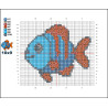 Wooden Fish Cross Stitch Keyring Kit | Beginner Friendly Craft