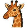 Wooden Giraffe Cross Stitch Keyring Kit | Beginner Friendly Craft