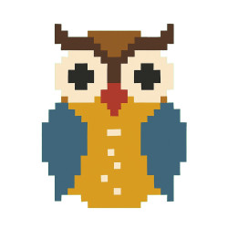 Wooden Owl Cross Stitch Keyring Kit | Beginner Friendly Craft