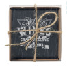 Custom Engraved Slate Coaster Set (Pack of 4) | Gift Box Included