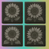 Custom Engraved Slate Coaster Set (Pack of 4) | Gift Box Included