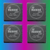 Custom Engraved Slate Coaster Set (Pack of 4) | Gift Box Included