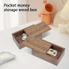 Personalized Walnut Wood Sliding Lid Storage Box – Jewelry & Craft Organizer