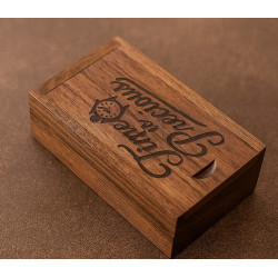 Personalized Walnut Wood Sliding Lid Storage Box – Jewelry & Craft Organizer
