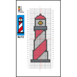 Veg Tan Leather Cross Stitch Bookmark Kit – Lighthouse Design | DIY Craft