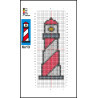 Veg Tan Leather Cross Stitch Bookmark Kit – Lighthouse Design | DIY Craft