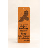 Leather Cross Stitch Bookmark Kit – Veg Tan 65x190mm