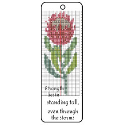 Leather Cross Stitch Bookmark Kit – Veg Tan 65x190mm