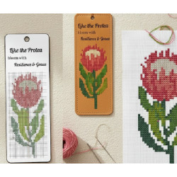 Leather Cross Stitch Bookmark Kit – Veg Tan 65x190mm