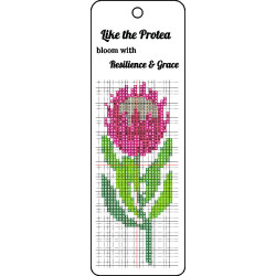 Leather Cross Stitch Bookmark Kit – Veg Tan 65x190mm