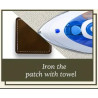 Laser Engravable Leather Patches | Black & Brown with Metallic Shine