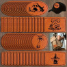 Laser Engravable Leather Patches | Matte Brown & Grey – 4 Shapes