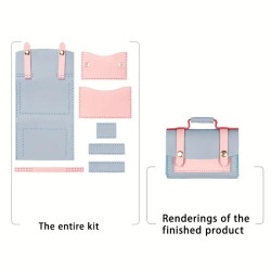 DIY Mini PU Leather Handbag Kit – Fun Craft Project & Personalised Gift