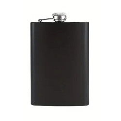 295ml Hip Flask – Personalised Laser Engraved Stainless Steel