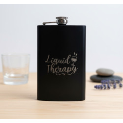 295ml Hip Flask – Personalised Laser Engraved Stainless Steel