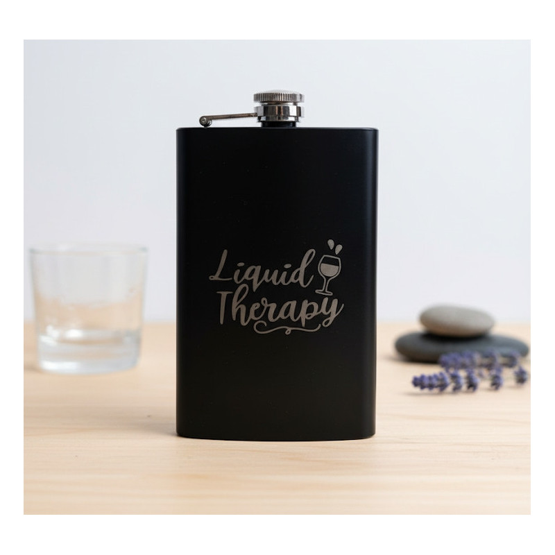 295ml Hip Flask – Personalised Laser Engraved Stainless Steel