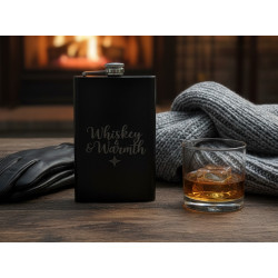 295ml Hip Flask – Personalised Laser Engraved Stainless Steel