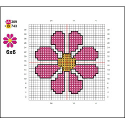 DIY Leather Cross Stitch Keyring Kit – Flower Design | Handmade Veg Tan Leather Craft Kit