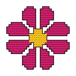 DIY Leather Cross Stitch Keyring Kit – Flower Design | Handmade Veg Tan Leather Craft Kit