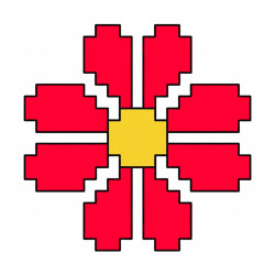 DIY Leather Cross Stitch Keyring Kit – Flower Design | Handmade Veg Tan Leather Craft Kit