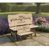 Personalized Engraved Wooden Keepsake Bench | Wedding, Memorial, Gift